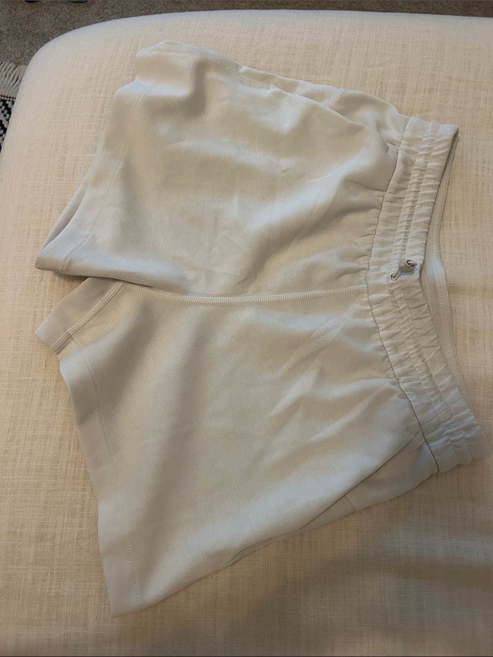 lululemon athletica Cream High-Rise Athletic Shorts